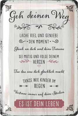 Image de Plaque métallique rétro - Décoration - 1 pièce - 20 x 30 cm - Métallique