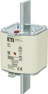 Immagine prodotto di NH3 gG 500A/500V fusibile 004186231 ETI