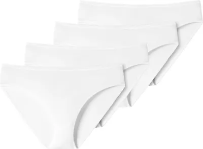 Produktbild von Schiesser 4er Pack 95/5 Baumwolle Tai Slip Besonders flache Nähte und supersofter Bund , Optimaler Tragekomfort, Seidigweiche, elastische Single-Jersey-Qualität weiß 46