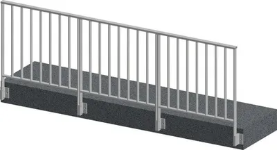 Produktbild von Pertura Geländerset Triton Aluminium anthrazit Seitenmontage 3 m