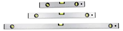 Produktbild von Wasserwaagen-Set 40/60/100 CM - 0°/ 45°/ 90° - Aluminium - Grau