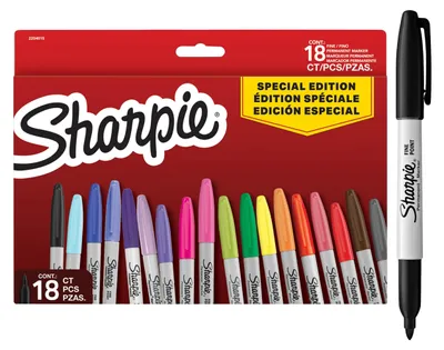 Zdjęcie produktu dla Sharpie 2204015, 18 szt., Końcówka cienka, Wielobarwny, 1 mm, Pudełko