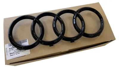 Original Audi Ringe Schwarz Kühlergrill für Audi A1 A3 8V A4 B8 B9 A5 8T A6 C8 – Produktansicht