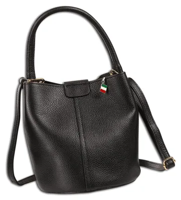 Immagine prodotto di Borsa a tracolla in pelle nera Florence Damen, modello OTF169S1