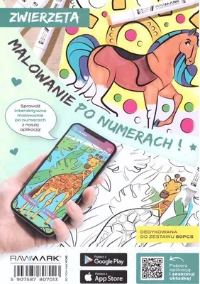 Image de Kolorowanka interaktywna zwierzęta - Rawmark