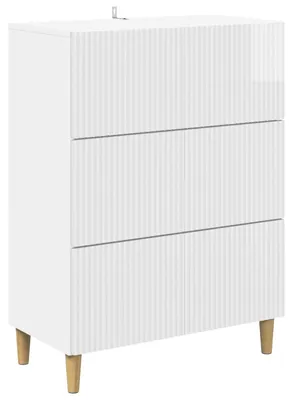 Obrázek produktu pro Skříň se zásuvkami Bílá s vysokým leskem 66 x 34,5 x 90 cm