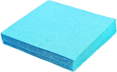Produktbild von 80x Servietten 33 x 33 cm 1/4-Falz 3-lagig hellblau