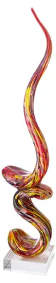 Produktbild von Gilde Glasart, Skulptur, "Momentum", Glas, rot, VE 1, L. 14 cm, B. 15 cm, H. 80 cm 39956