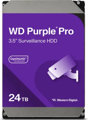 Produktbild von Western Digital Purple Pro WD240PURP, 24 TB, 7200 RPM, 512 MB, 3.5", Serial ATA III