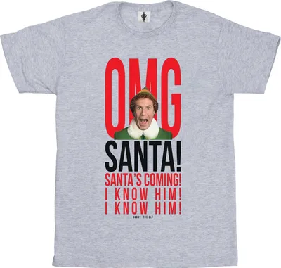 Produktbild von Elf - "OMG I Know Him" T-Shirt für Damen BI19299 (XL) (Grau)