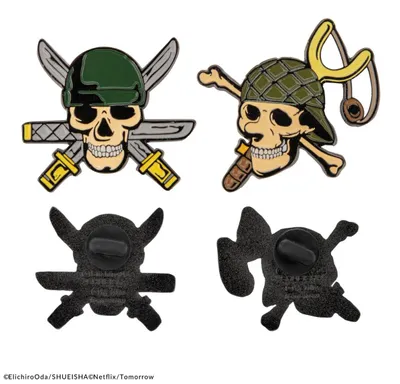 Zdjęcie produktu dla 2-pak przypinek One Piece Zoro i Usopp
