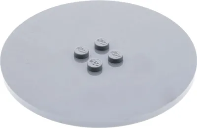 Produktbild von 1x Lego Rund Fliese Platte 8x8 neu-hell grau Schild rund Star Wars 75313 6177