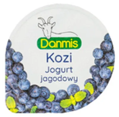 Zdjęcie produktu dla Danmis Jogurt kozi jagodowy 125 g
