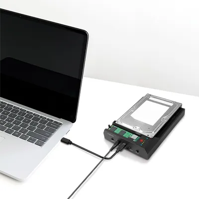 Produktbild von LogiLink USB 3.2 Gen 2 Festplatten Docking Station schwarz