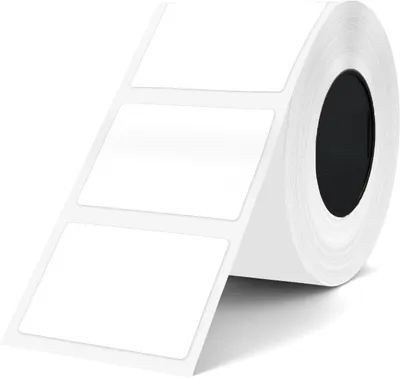 Produktbild von Schwarzwei?-Etikettendrucker mit wasserfesten Etiketten, inklusive selbstklebender Etiketten (40*60), 130 Blatt pro Rolle, 8 Rollen.
