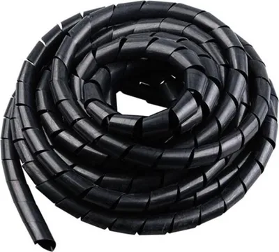 Produktbild von Kabel-Spiralschlauch - Schwarz, verschiedene Ausführungen : 5 Meter 12 mm Länge: 5 Meter Durchmesser: 12 mm