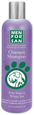 Zdjęcie produktu dla Menforsan Szampon rozjaśniający białą sierść psa 300ml