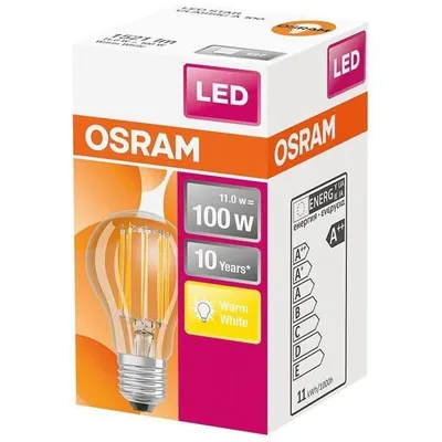 Image de OSRAM 4058075124707 OSRAM LED-Lampe LED RETROFIT CLASSIC A 100 E27 10 W klar