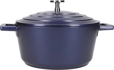 Immagine prodotto di Padella leggera in alluminio pressofuso da 2,5 L, adatta all'induzione, blu