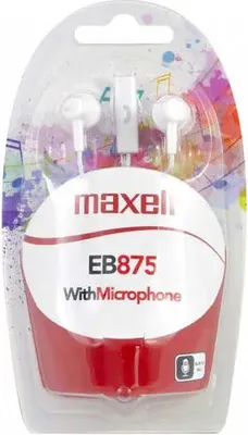 Produktbild von Kopfhrer mit Mikrofon MAXELL EB-875 Ear BUDS, Stecker, wei