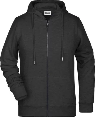 Produktbild von Sweat-Jacke mit Kapuze und Reißverschluss black-heather, Gr. S