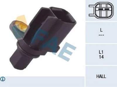 Produktbild von FAE ABS Sensor Raddrehzahl Hinten für FORD MONDEO IV Turnier (BA7) 78113