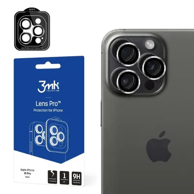 Productafbeelding van 3MK Lens Protection Pro Silver, voor iPhone 15 Pro, 1 stuk