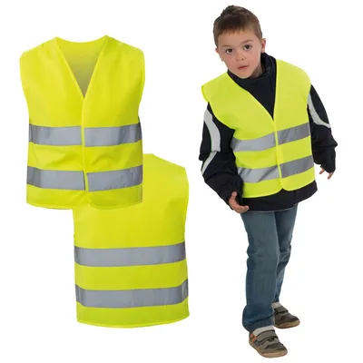 Produktbild von Kindersicherheitsweste / Warnweste nach EN 1150:1999 / Farbe: gelb