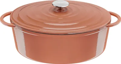 Produktbild von Tefal Lov Gusseisen Ovaler Bräter 34 cm terracotta orange