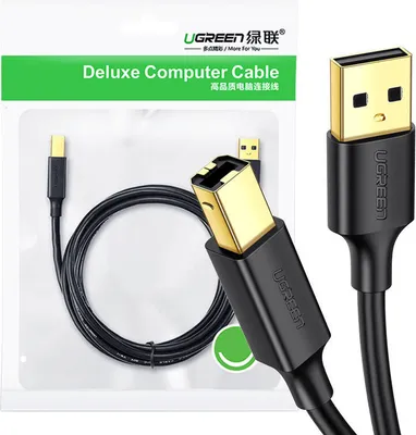 Zdjęcie produktu dla Ugreen 10351, 3 m, USB A, USB B, USB 2.0, Czarny