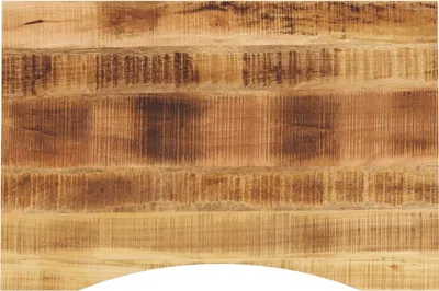Image de Dessus de bureau avec courbe 100x60x2,5 cm manguier massif brut