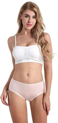 Damen Bamboo Unterwäsche Set von 5 Stück - Weiche, Atmungsaktive und Bequeme Slips in 5 Farben, Größe S
