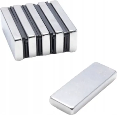 Produktbild von Neodym Magnete  40x15x5 mm N38 1 Stück, Extrem stark, Magnettafeln, Kühlschränke, Whiteboards, DIY