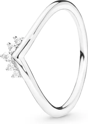 Produktbild von Pandora 198282CZ Ring Damen Tiara Wishbone Weiss Sterling-Silber Gr. 48