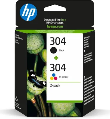 Immagine prodotto di HP Cartuccia d'Inchiostro 302 e 304 Nero e Tricolore 2-Pack B82L1AE