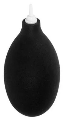 Produktbild von Ergonomischer Blasebalg aus Gummi, schwarz, mit flexibler Düse und hohem Luftvolumen für Objektiv- und Kamerareinigung