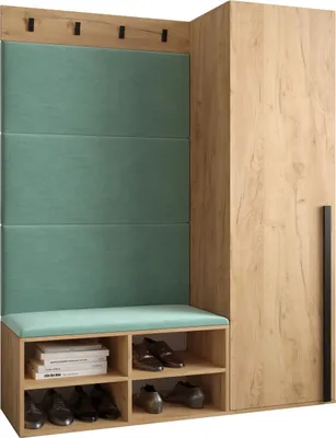 Produktbild von Garderobe MIRO Set 6 mit gepolsterten Paneelen Industrial Design