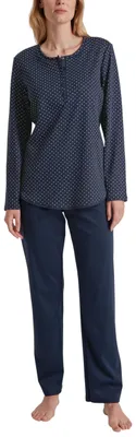 Productafbeelding van CALIDA Midnight Dreams pyjama, damesmodel, marineblauw, maat 36-38