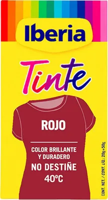 Produktbild von Kleidung färben Tintes Iberia Rot 70 g