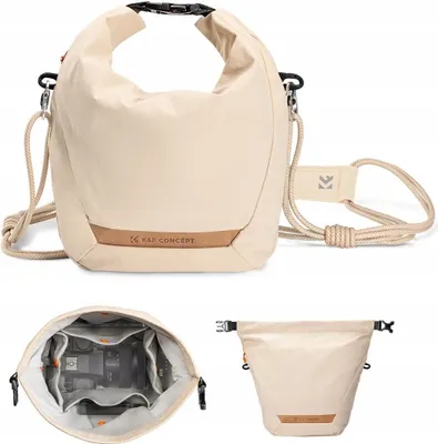 Zdjęcie produktu dla Torba Fotograficzna Crossbody Sling na Aparat Kamerę Telefon K&F 5L / KF13.168V1 / Beżowy