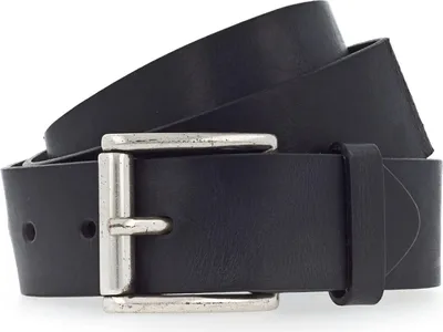 Produktbild von Vanzetti Leder Gürtel 40mm Full Leather Belt W105 Black schwarz