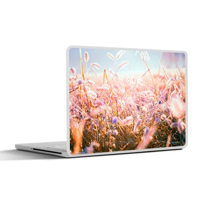 Produktbild von MuchoWow® Laptop Aufkleber Sticker Cover Winter - Eis - Sonne 32.5x23.5 cm - Sticker für Laptop - Selbstklebend
