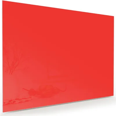 Produktbild von Glasbild 120x90cm in XXL für Wohnzimmer, Schlafzimmer Motiv Roter Hintergrund I