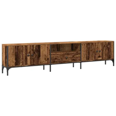 Image de vidaXL Armoire TV avec tiroir imitation vieux bois 200x25x44 cm