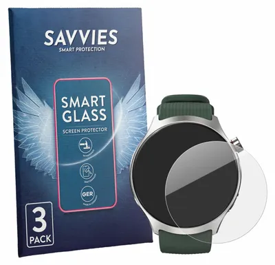 Produktbild von 3x Savvies Schutzglas Folie für Motorola Moto Watch Ultra 9H Panzer Schutzfolie Glas Displayschutz klar transparent