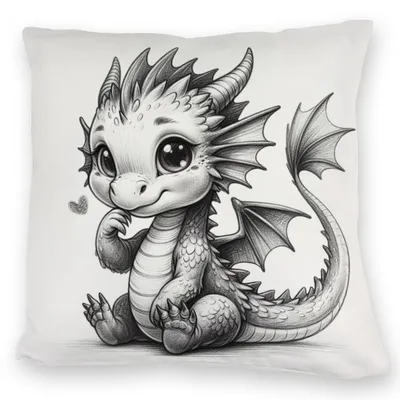 Produktbild von Niedlicher Drache Kuschelkissen