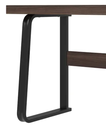 Zdjęcie produktu dla Nowoczesne, minimalistyczne biurko o wymiarach 135x54 cm – solidne i wielofunkcyjne, z cichymi szufladami