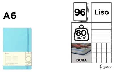 Image de Carnet A6/96K bleu MIX