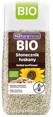 SŁONECZNIK ŁUSKANY BEZGLUTENOWY BIO 250 g - NATURAVENA