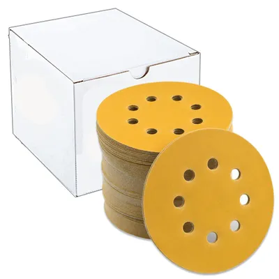 Immagine prodotto di Set di 100 dischi abrasivi da 125 mm con 8 fori